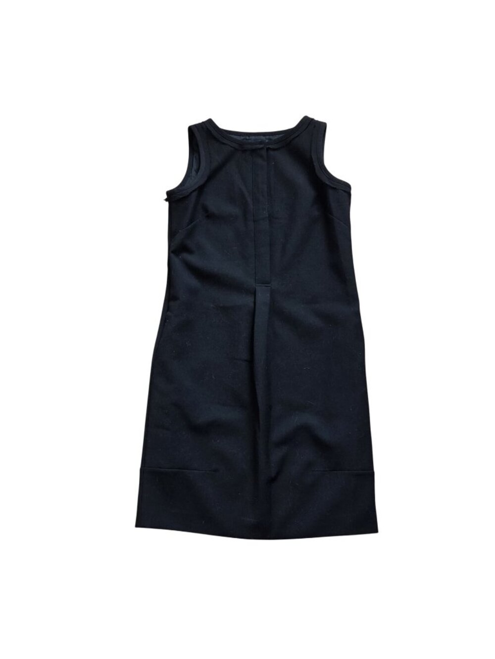 Brooks Brothers Classic Pleated Black Wool Sleeveless Sheath Dress Womens 6 - Picture 1 of 6